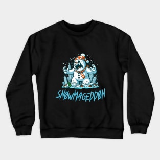 Snowmageddon - Angry Evil Snowman Frosty Doomsday Tee Crewneck Sweatshirt